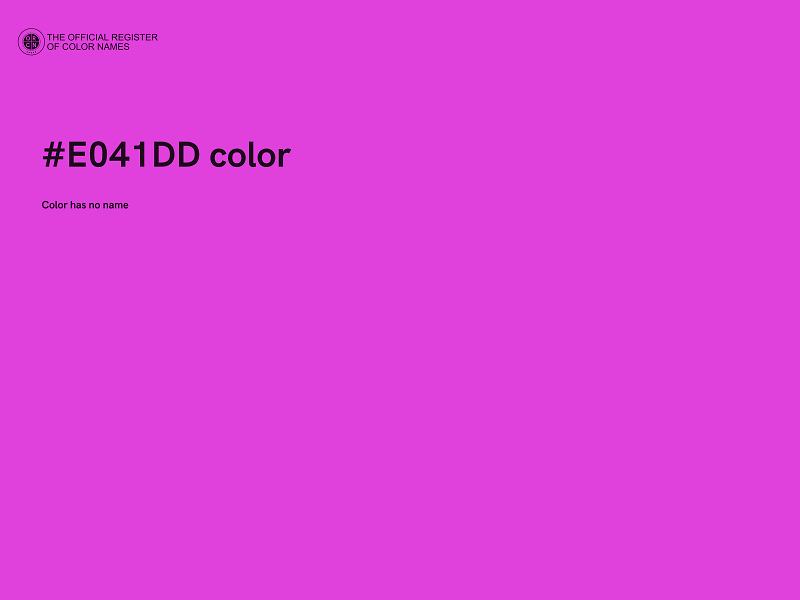 #E041DD color image