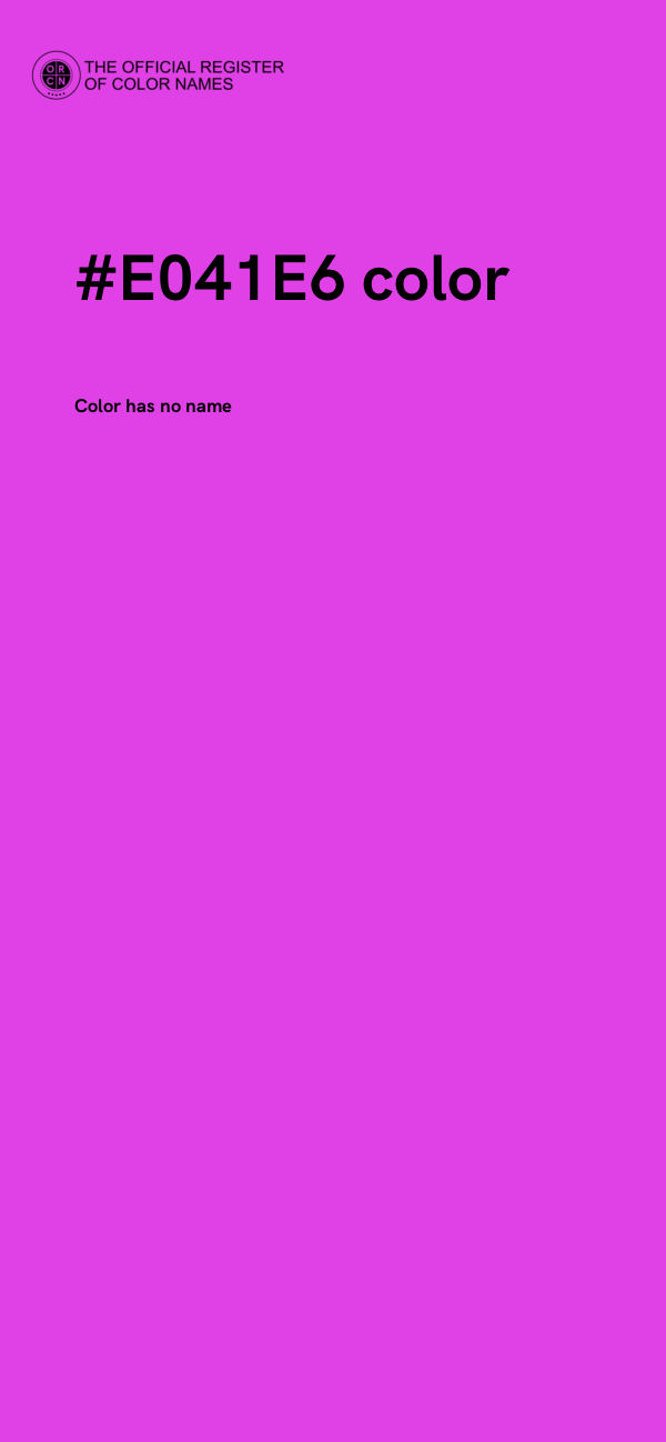 #E041E6 color image