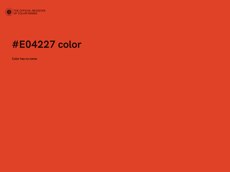 #E04227 color image