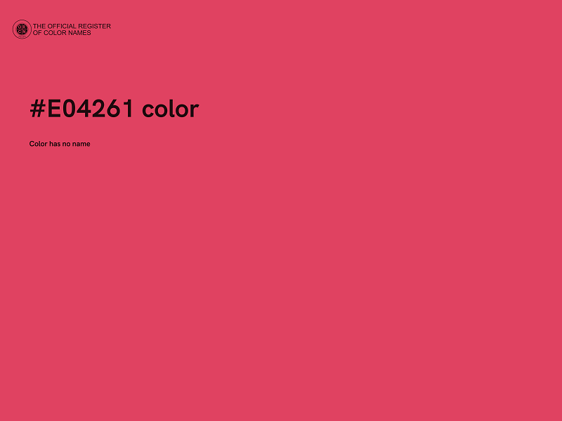 #E04261 color image