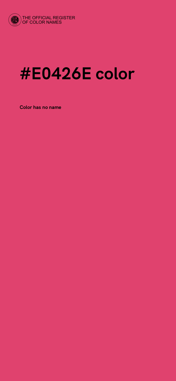 #E0426E color image