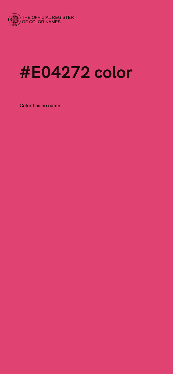 #E04272 color image