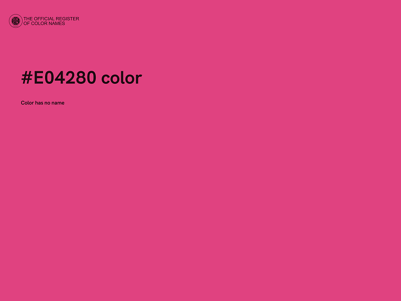 #E04280 color image