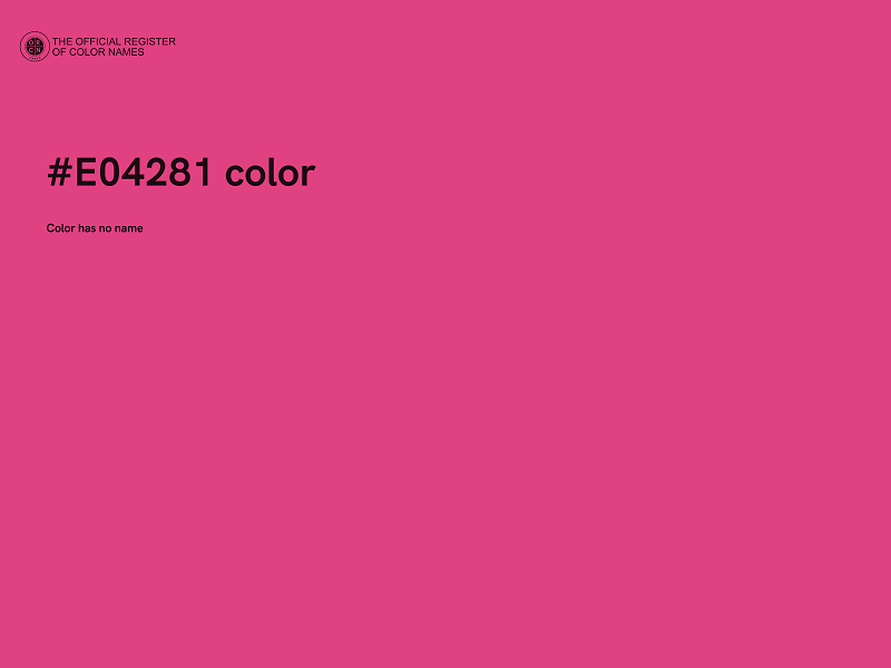 #E04281 color image