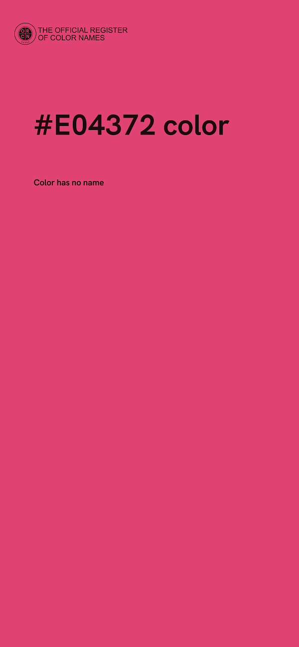 #E04372 color image