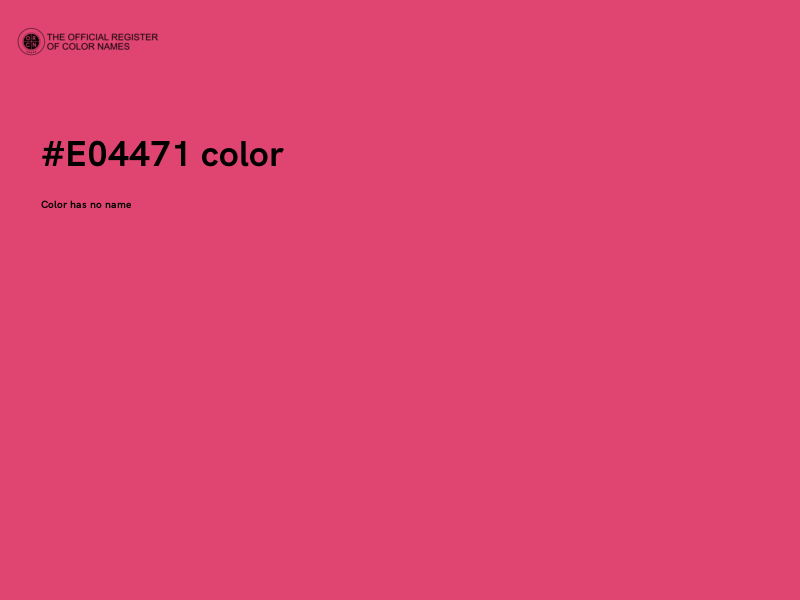 #E04471 color image