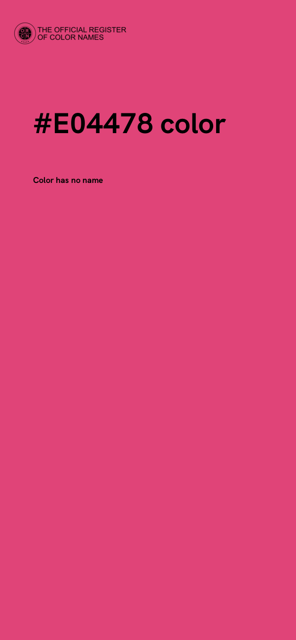 #E04478 color image