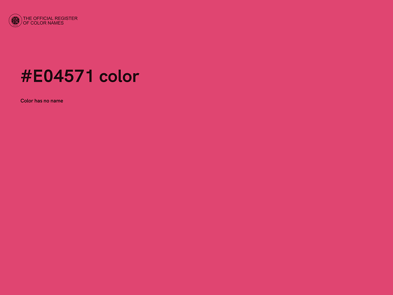 #E04571 color image