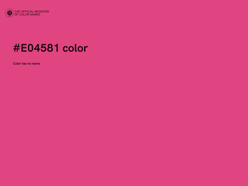 #E04581 color image