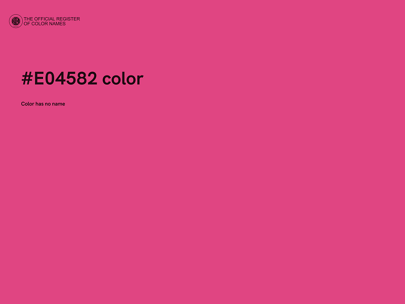 #E04582 color image
