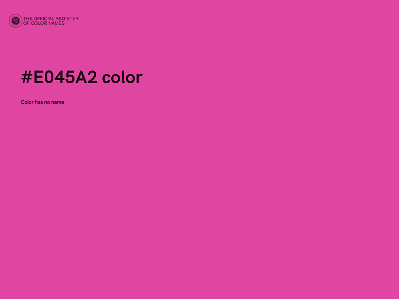 #E045A2 color image