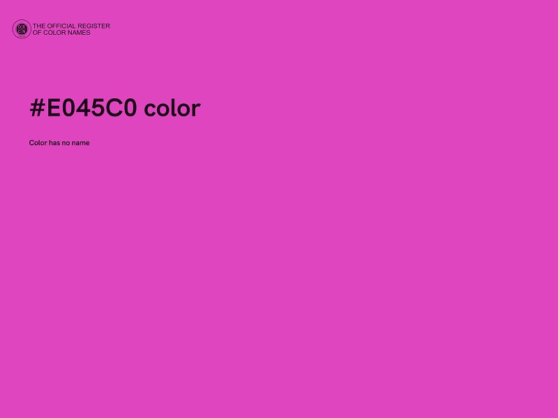 #E045C0 color image