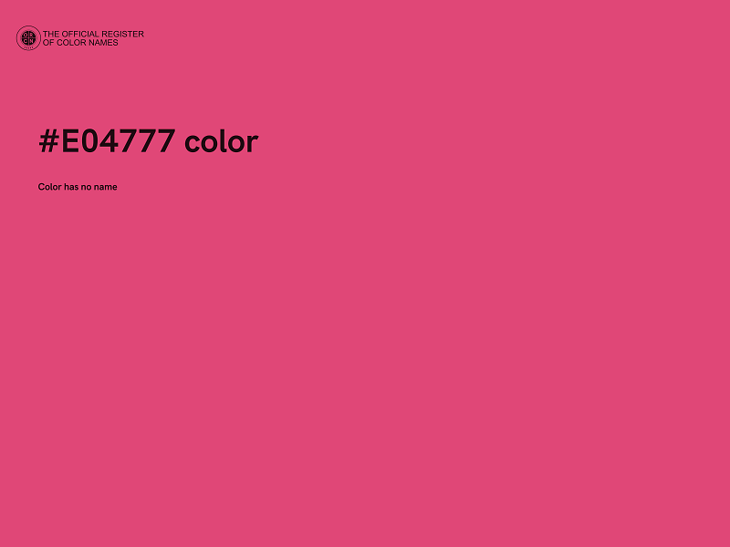 #E04777 color image