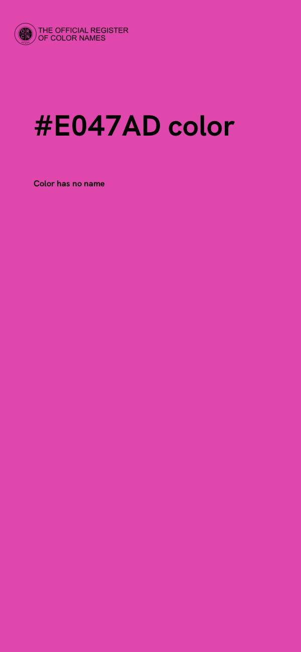 #E047AD color image