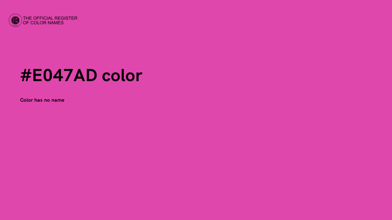 #E047AD color image