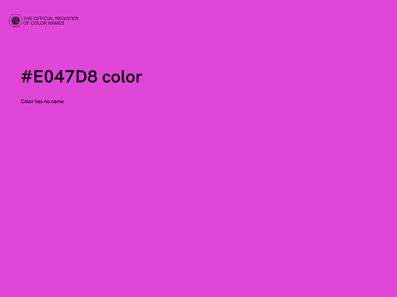 #E047D8 color image