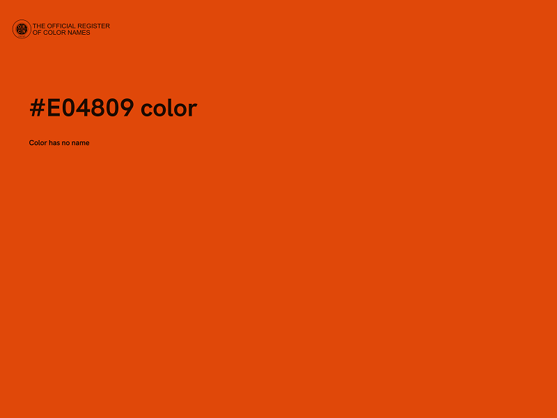 #E04809 color image