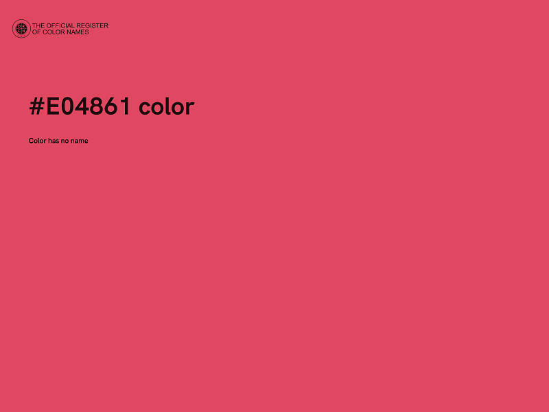 #E04861 color image