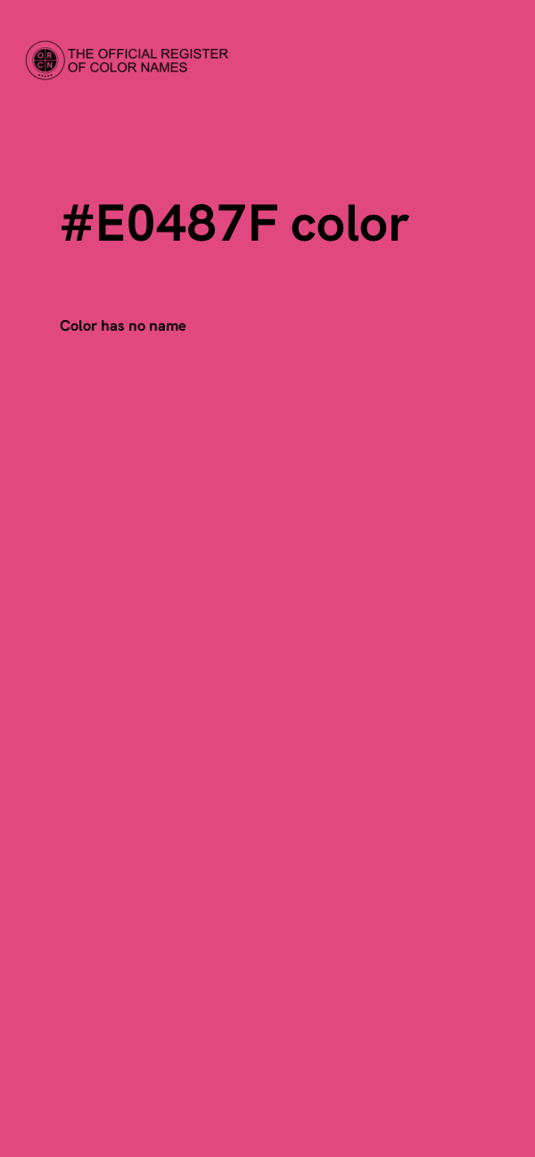 #E0487F color image
