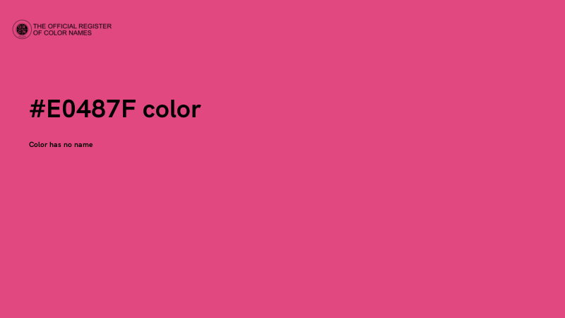 #E0487F color image