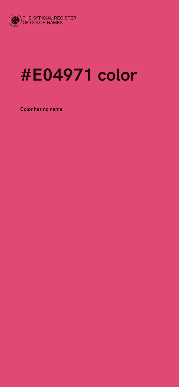 #E04971 color image