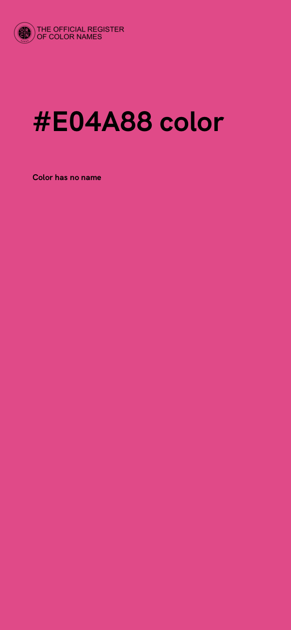 #E04A88 color image
