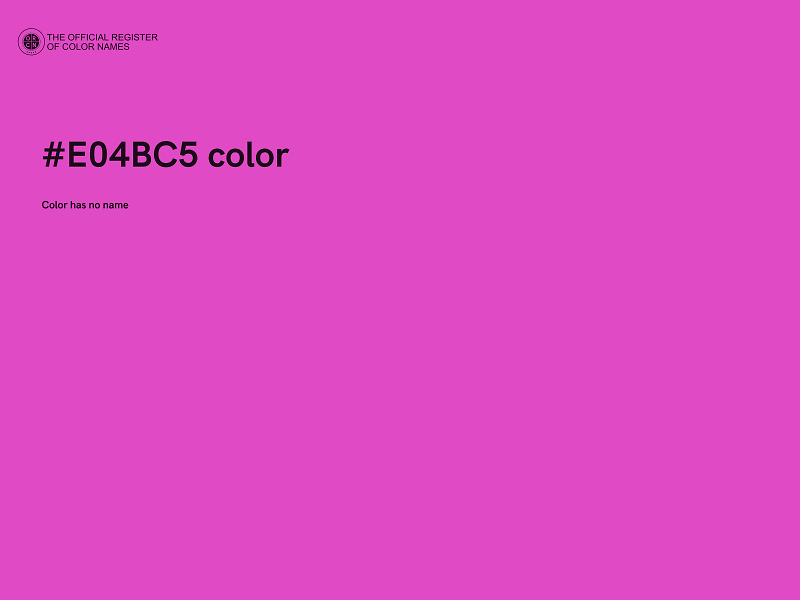 #E04BC5 color image