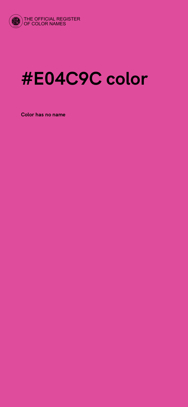 #E04C9C color image