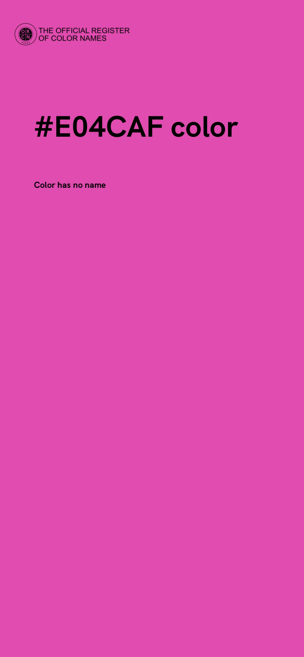 #E04CAF color image