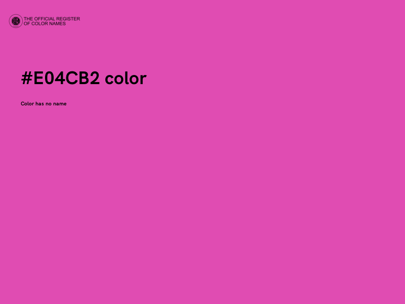 #E04CB2 color image
