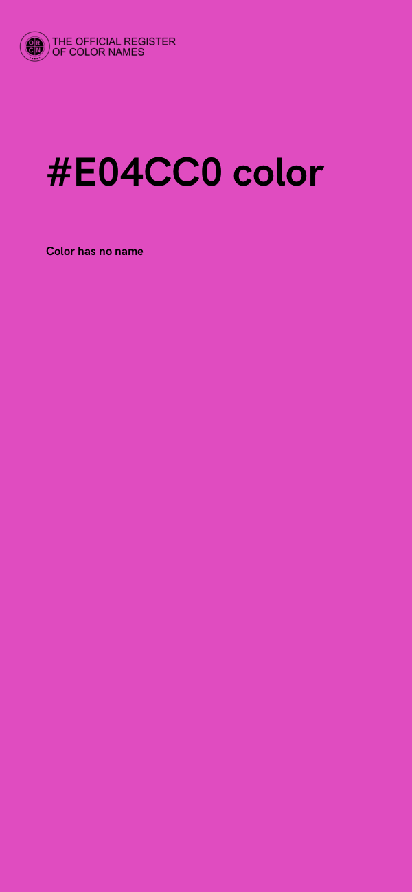 #E04CC0 color image