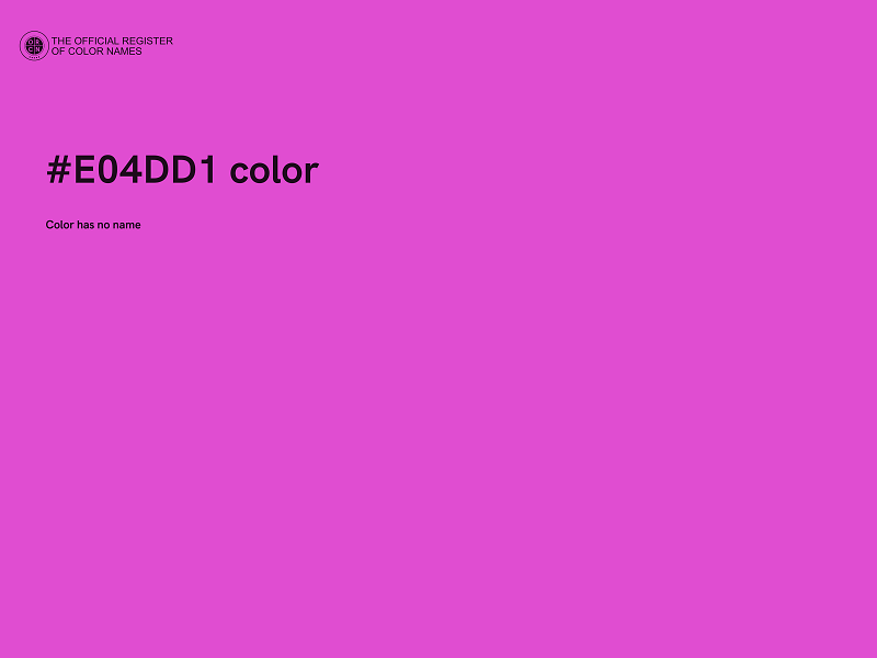 #E04DD1 color image