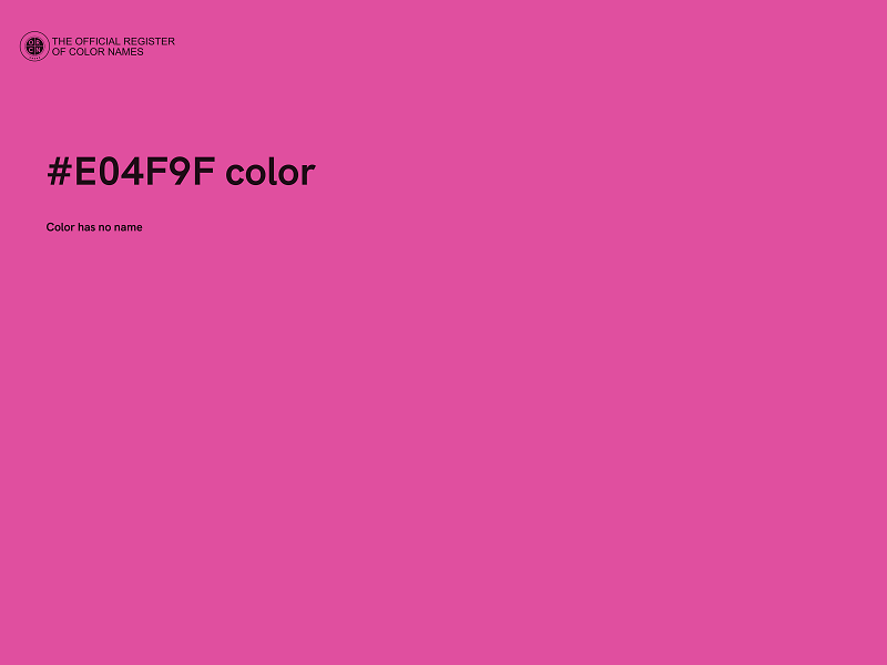 #E04F9F color image