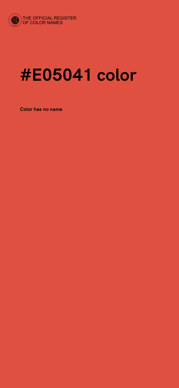 #E05041 color image
