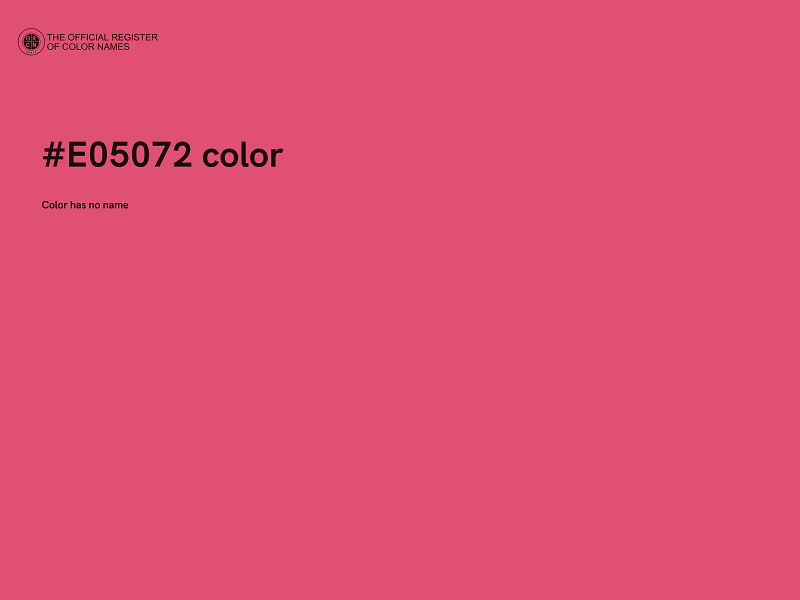 #E05072 color image