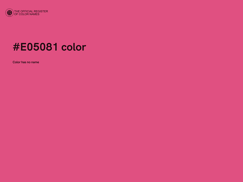 #E05081 color image