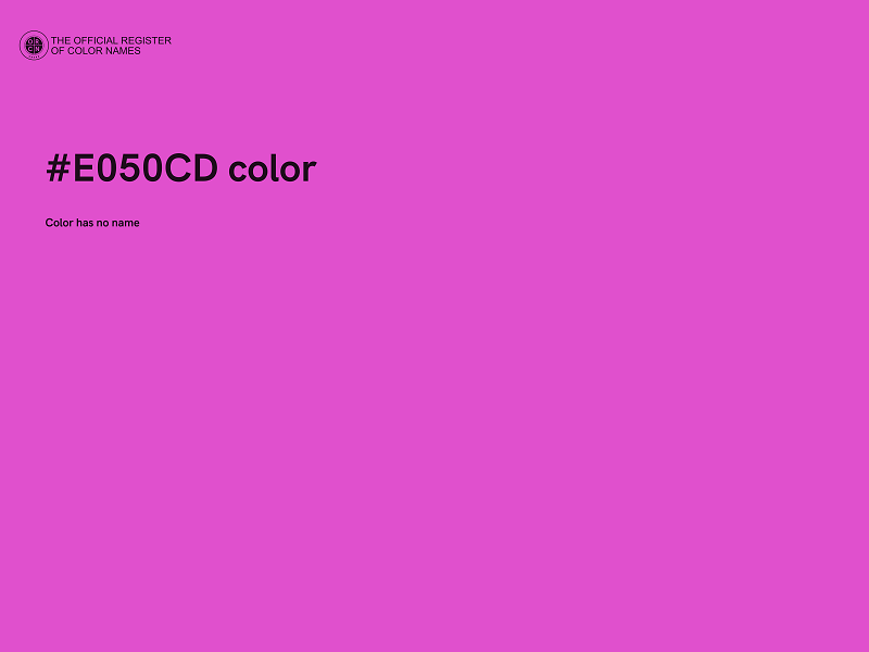 #E050CD color image