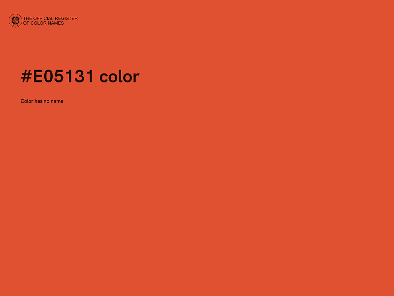 #E05131 color image