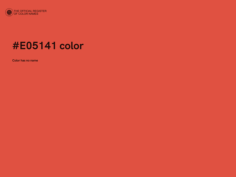 #E05141 color image