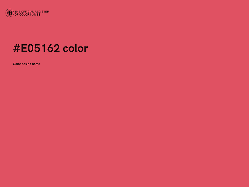 #E05162 color image
