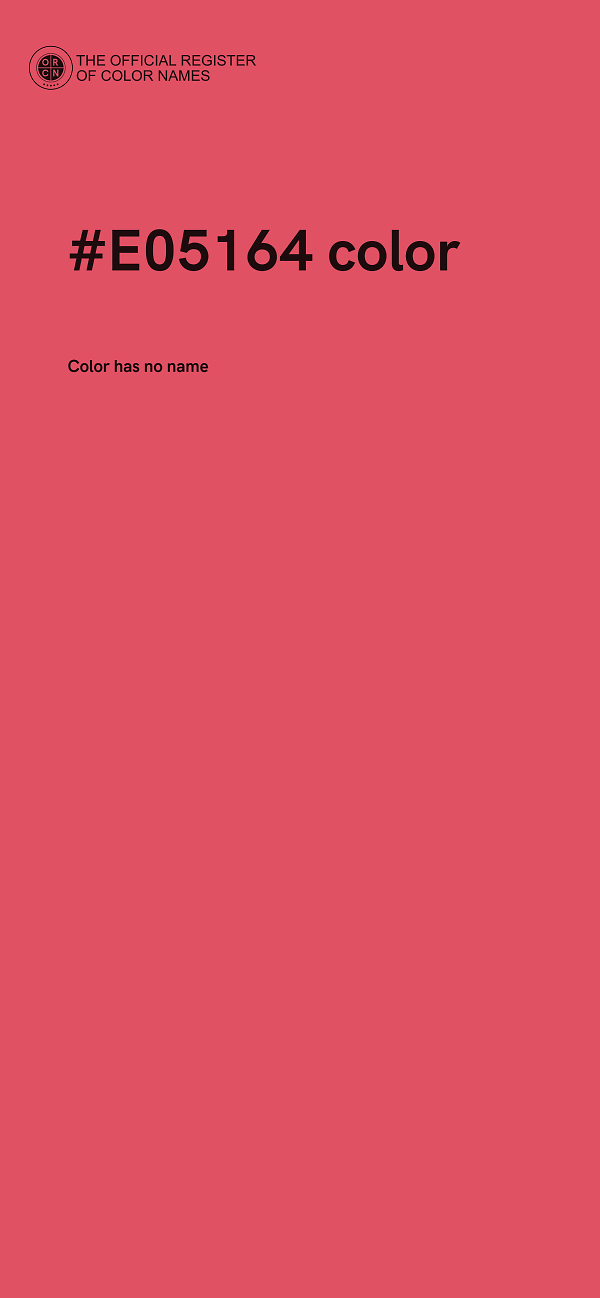 #E05164 color image