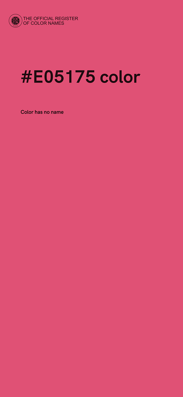#E05175 color image