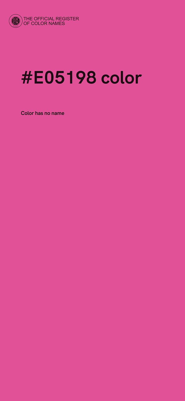 #E05198 color image