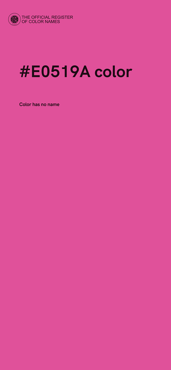 #E0519A color image