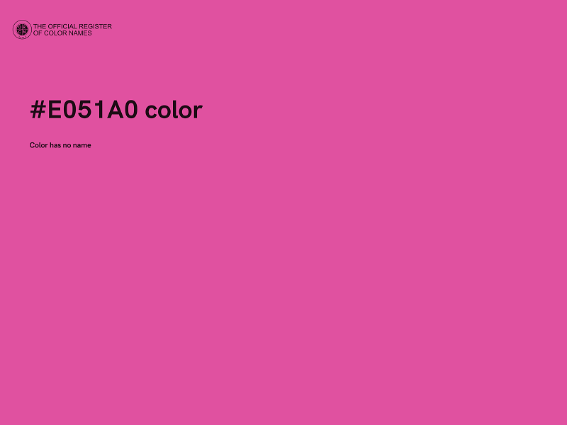 #E051A0 color image