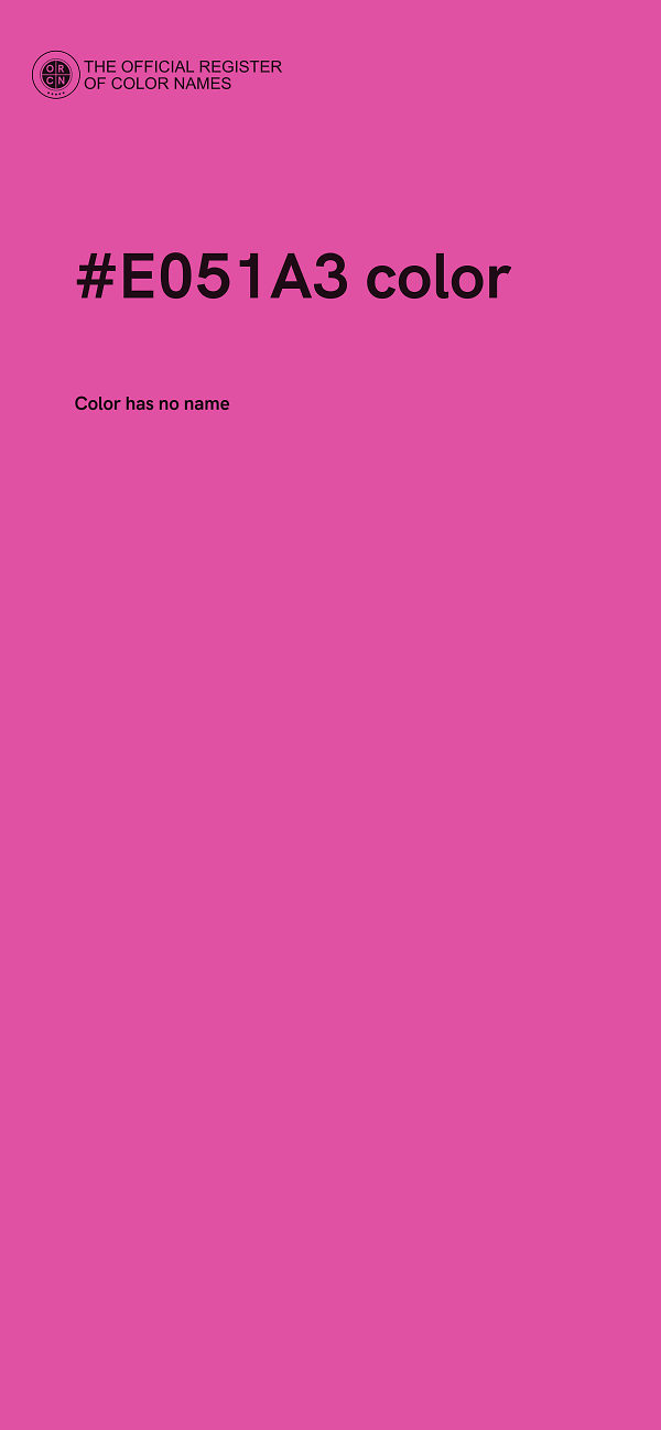 #E051A3 color image