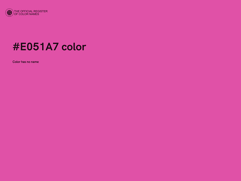 #E051A7 color image