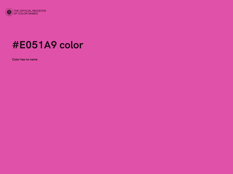 #E051A9 color image