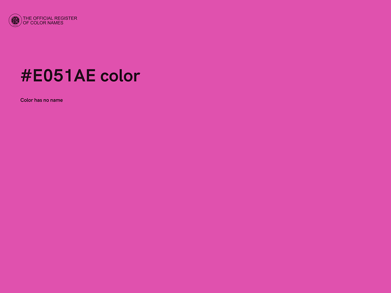 #E051AE color image