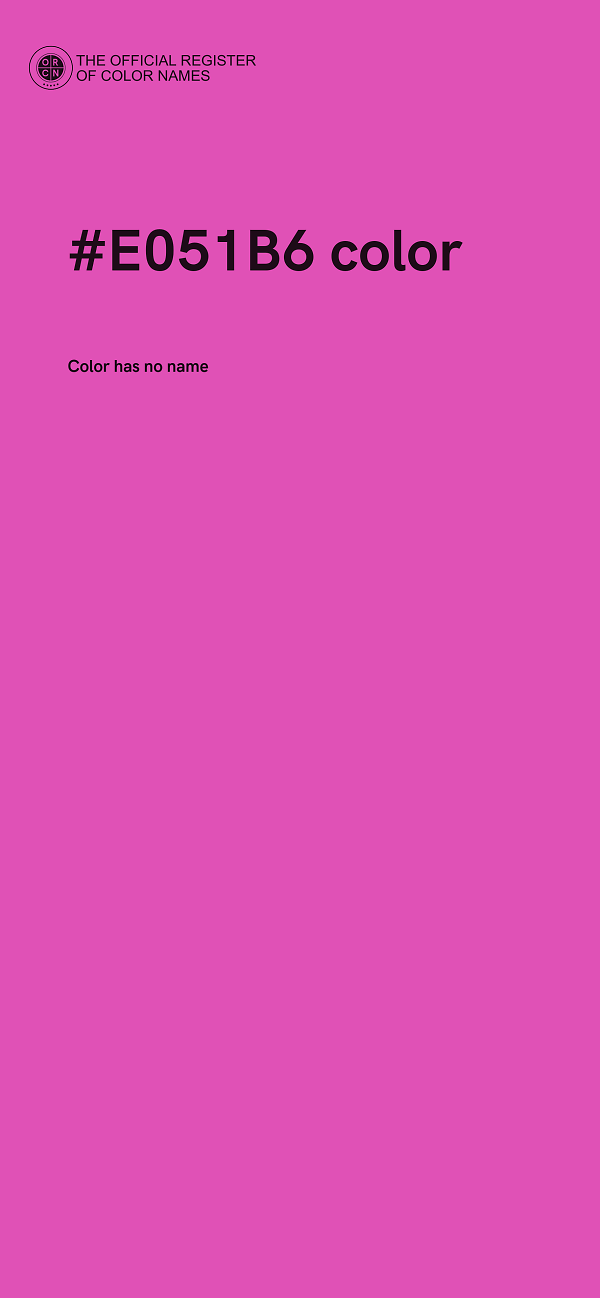 #E051B6 color image